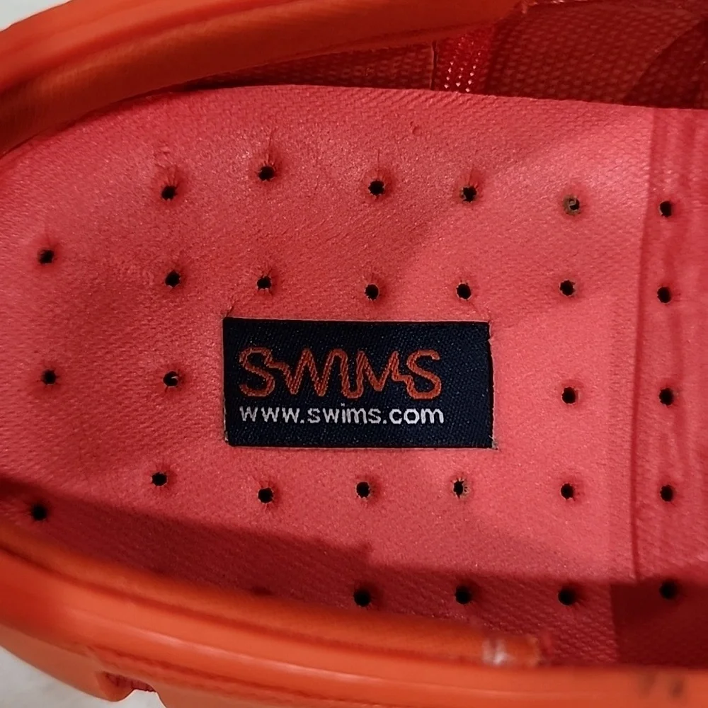 SWIMS Lace Loafers in Orange/White, Men's Size 11